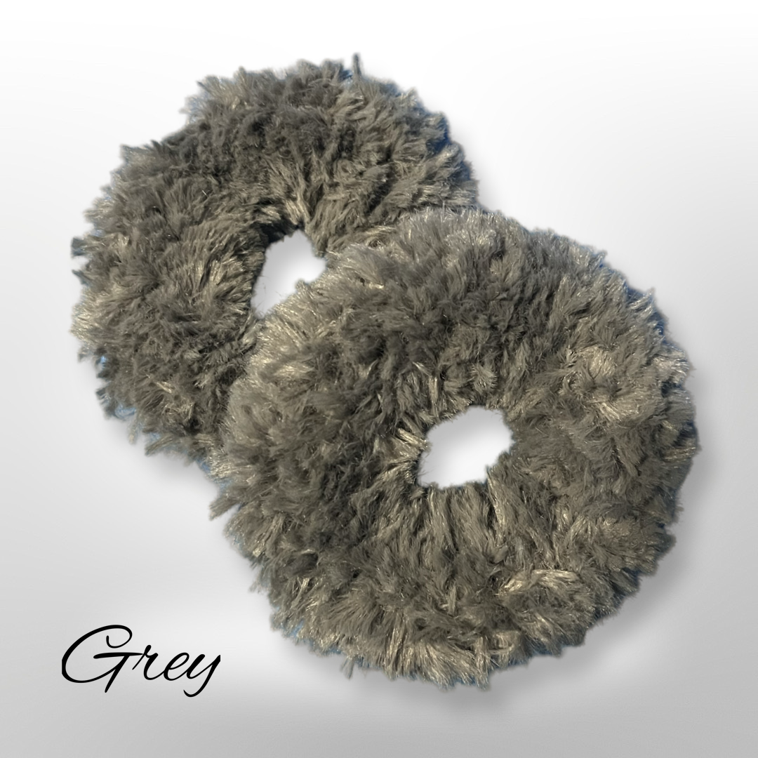 Faux Fur Scrunchies (Large)