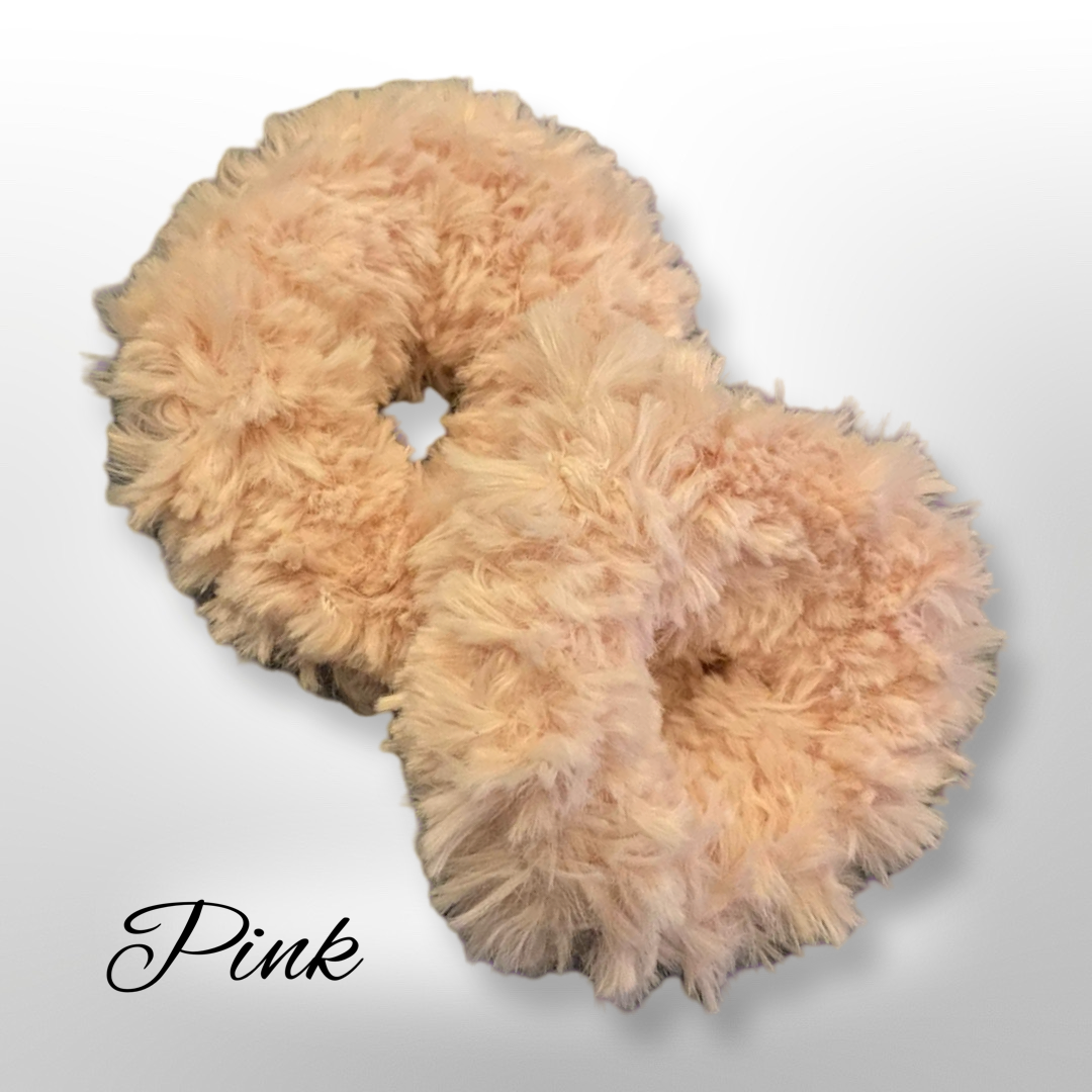 Faux Fur Scrunchies (Large)